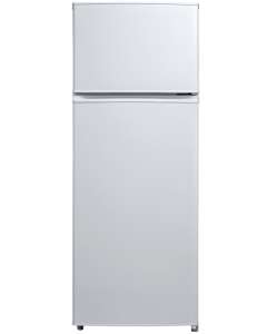 Image Réfrigérateur pose libre 2 portes 143 cm - 204 L (163 + 41) - 40 dB - 4 clayettes verre - 2 kg/24 h - Autonomie 8 h - Classe E - N-ST - Blanc