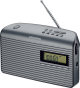 Image Radio portable FM digital - Antenne télescopique - 10 présélections - Réveil.