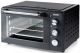 Image Capacité 28L. Timer :120 min. avec signal sonore. Réglages températures: 70-230°. Fonctions:chaleur par le bas,  chaleur par le haut, chaleur combinée (haut + bas ). Tournebroche. Commande mécanique.Inclus : grille,plaque de cuisson,poignée,ti
